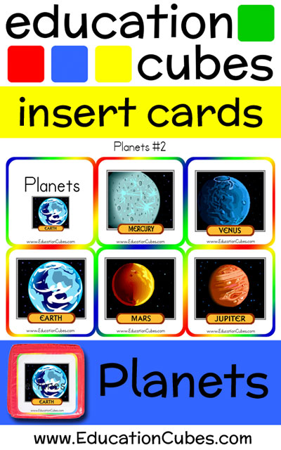 Education Cubes Planets v2 insert cards