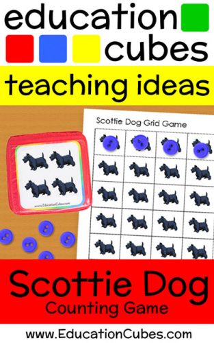 Scottie Dog Game with Education Cubes